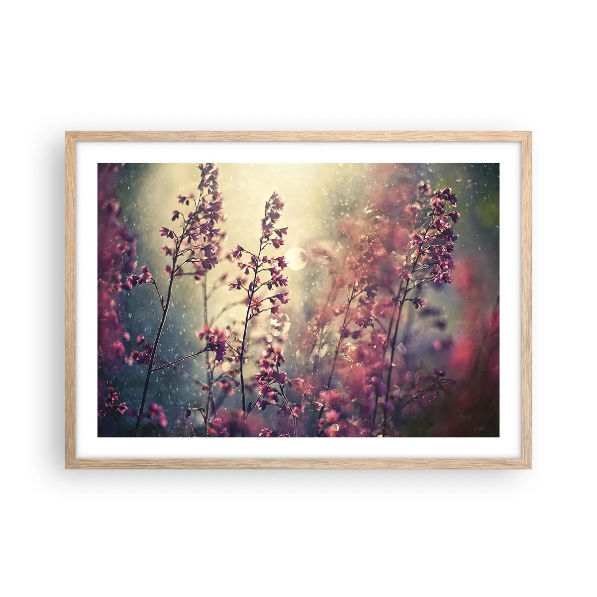 Een poster in een licht eiken lijst - Geheime Tuin - 70x50 cm
