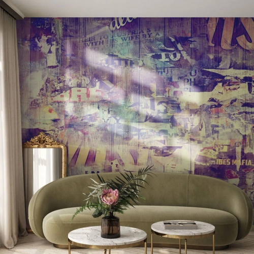 Fotobehang Premium Canvas - En dat is alles wat er zal blijven - Graffiti, Muurschildering, Grafisch - 500x350 cm