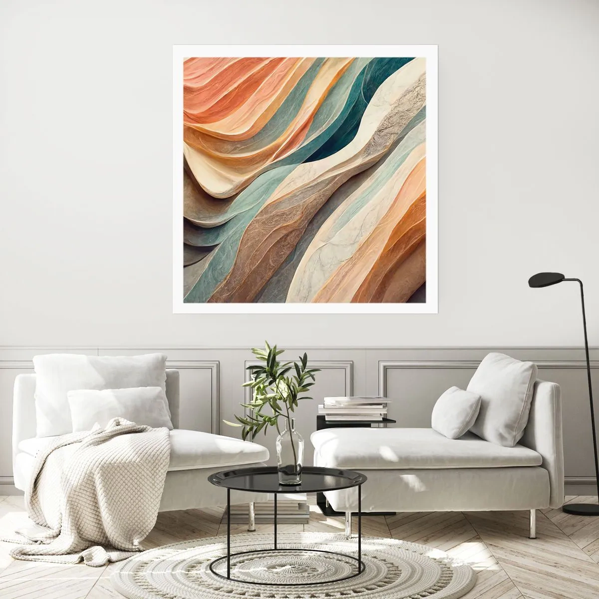 Poster - Het moment vóór de verandering - 50x50 cm