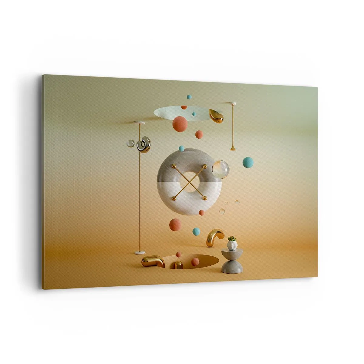 Schilderen op canvas - Er kan van alles gebeuren - 100x70 cm