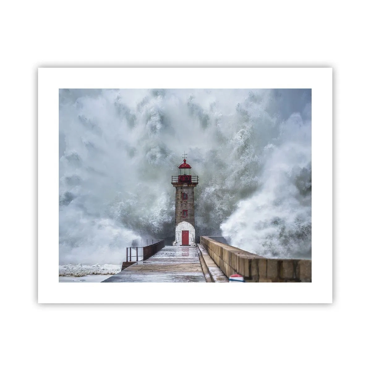 Poster - Het gebrul van het water, het geluid zal blazen - 50x40 cm