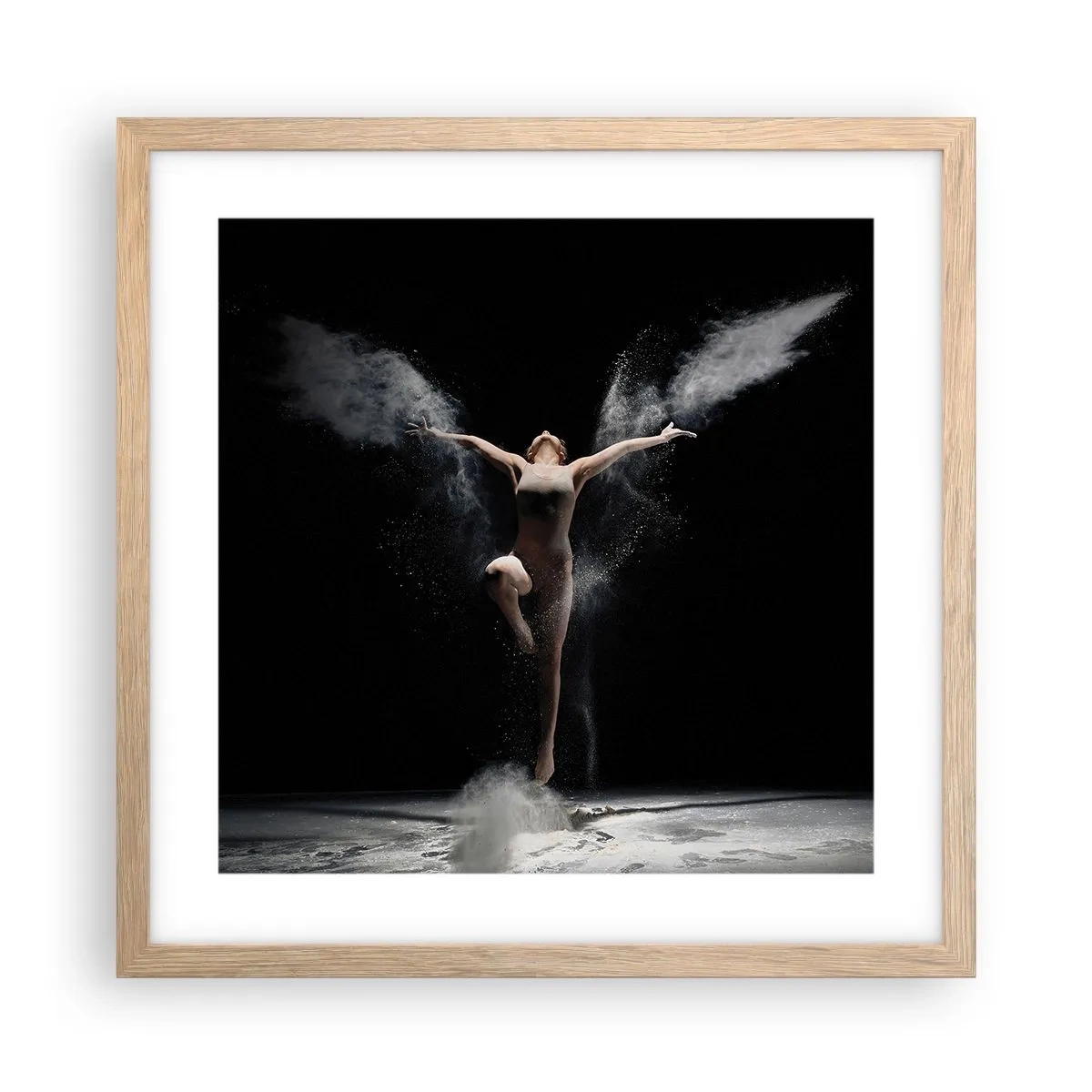 Een poster in een licht eiken lijst - Elfen bestaan - 40x40 cm