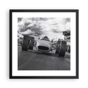 Poster in een zwarte lijst - Er is kracht! - 40x40 cm