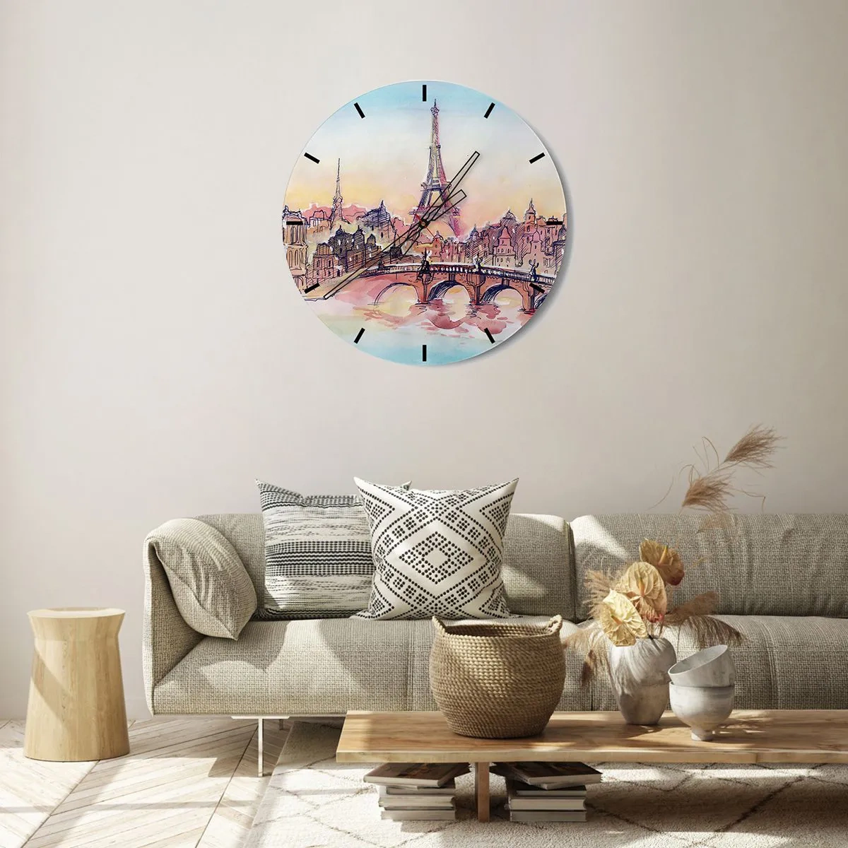 Wandklok - Klok - De enige dergelijke stad ter wereld - 40x40 cm