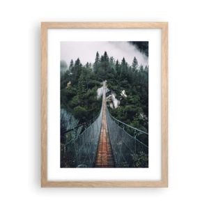 Een poster in een licht eiken lijst - Alleen voor hoogvliegers - 30x40 cm