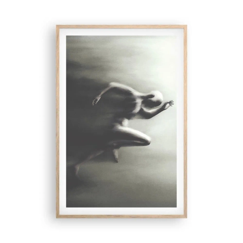 Een poster in een licht eiken lijst - Niet te stopen - 61x91 cm