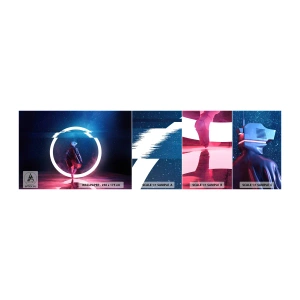 Fotobehang Staaltje Standard Eco - Tussen werelden - Futuristisch, Astronaut, Kosmos - 100x30 cm