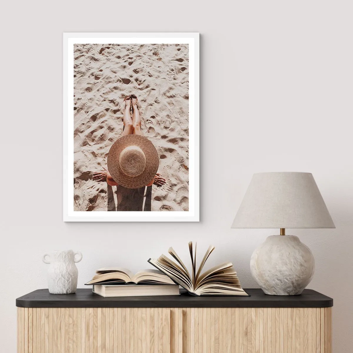 Poster in een witte lijst - De perfecte tijd - 50x70 cm