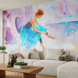 Zelfklevend Fotobehang Deluxe Sticker - Onuitsprekelijke gratie, subtiele charme - Ballerina, Dans, Ballet - 100x70 cm