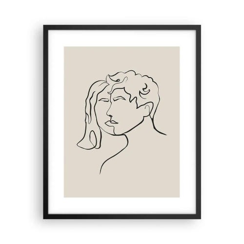 Poster in een zwarte lijst - En er ontstond eenheid - 40x50 cm