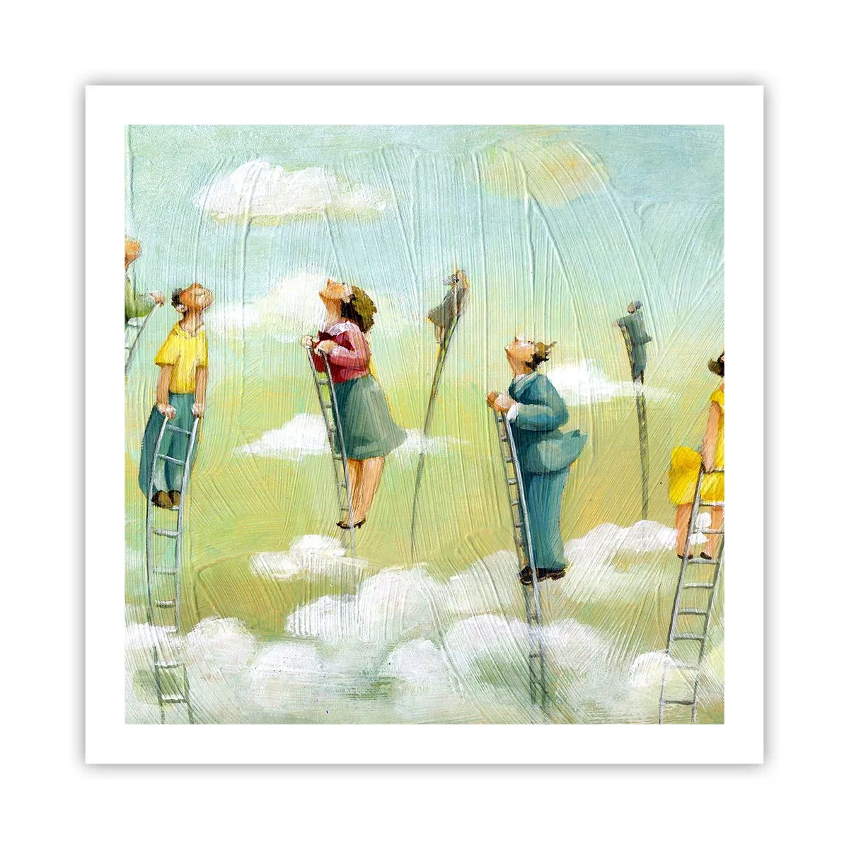 Poster - Achter je droom - 60x60 cm