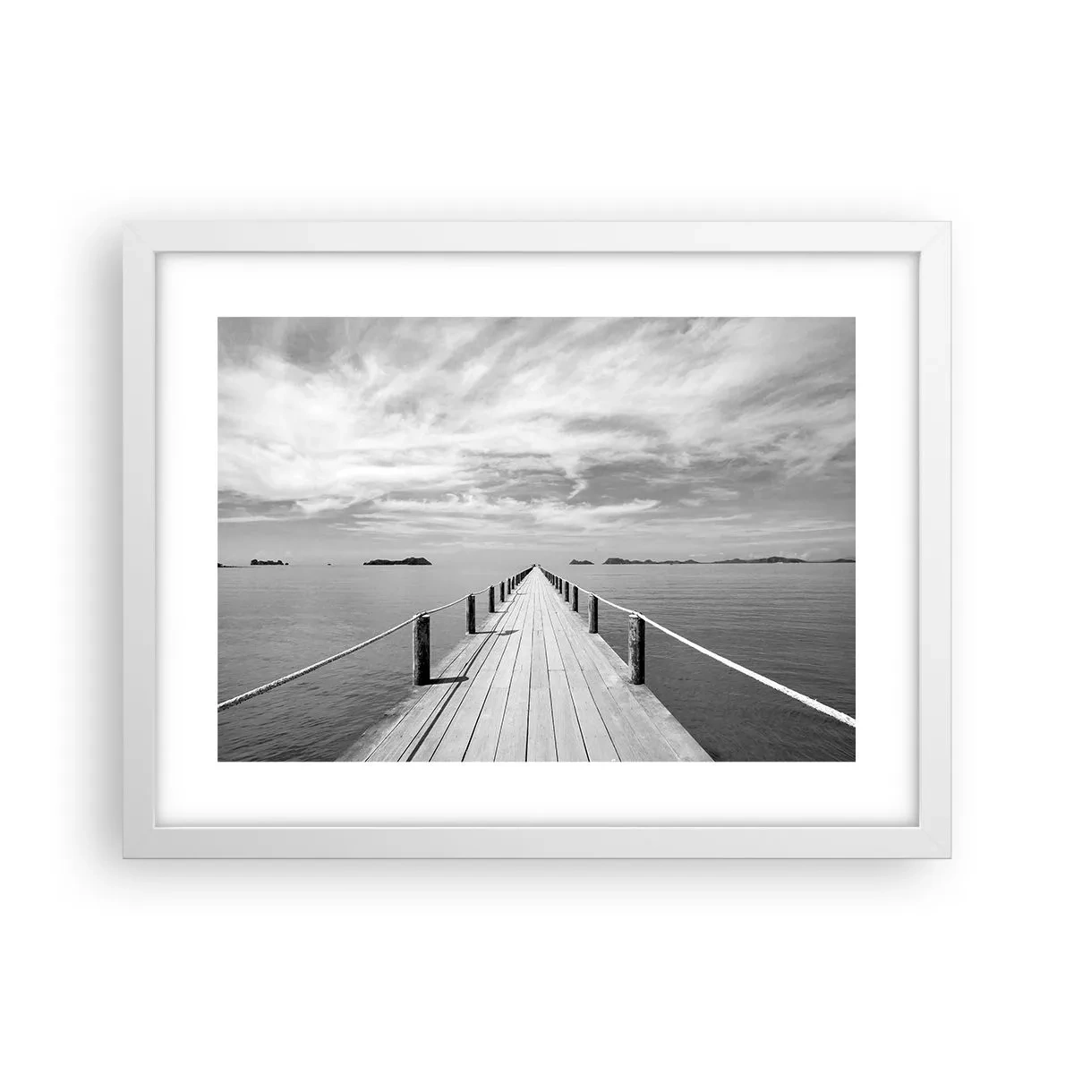 Poster in een witte lijst - Of misschien een reis... - 40x30 cm