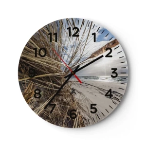 Wandklok - Klok - Een ontmoeting van de elementen - 30x30 cm