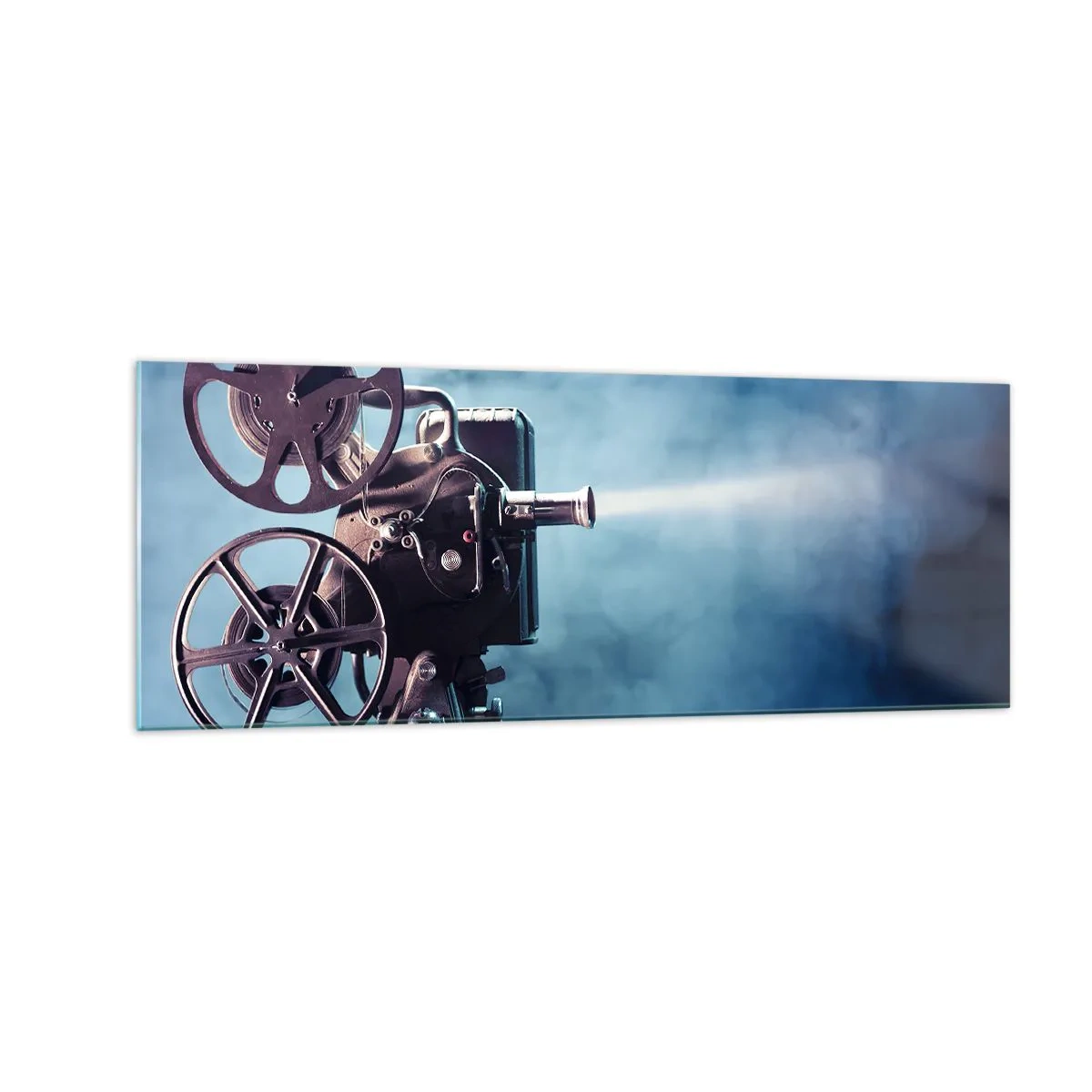 Schilderen op glas - In de oude bioscoop - 140x50 cm