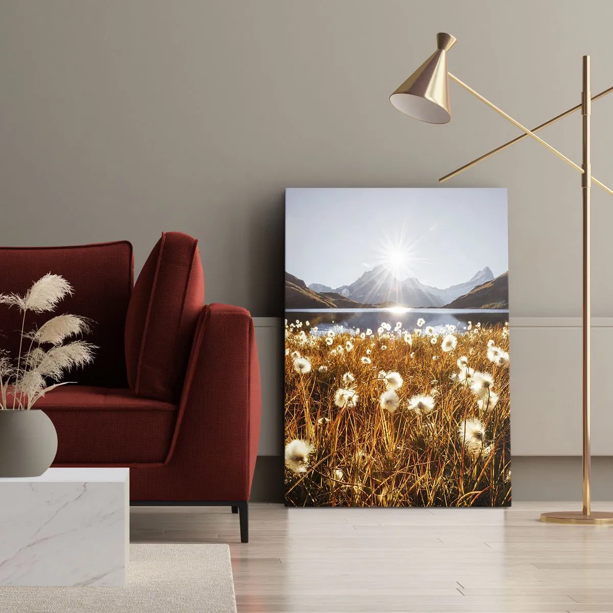 Schilderen op canvas - Steenhardheid, graszachtheid - 80x120 cm