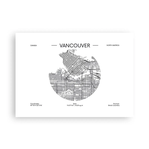 Poster - Anatomie van Vancouver - 70x50 cm