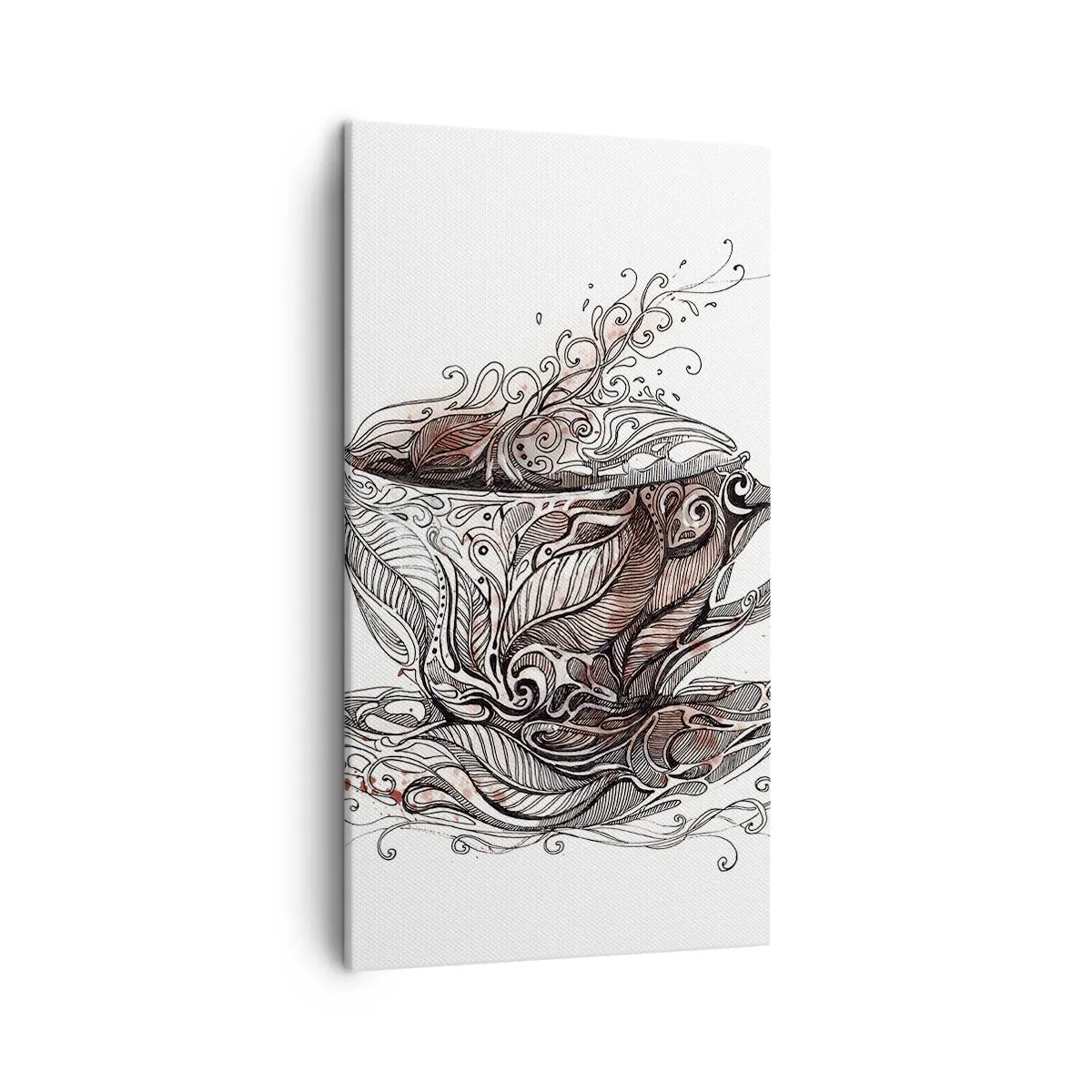 Schilderen op canvas - Thee voor alles - 45x80 cm