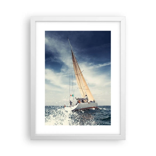 Poster in een witte lijst - Ze halen ons niet in! - 30x40 cm