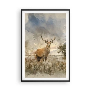 Poster in een zwarte lijst - Waardigheid - kracht - waardigheid - 61x91 cm