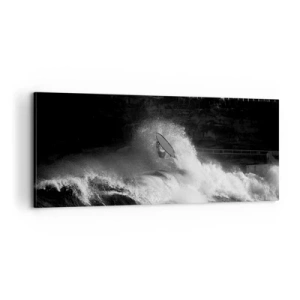 Schilderen op canvas - Uitdaging aanvaard! - 100x40 cm