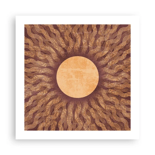 Poster - Zon icoon - 50x50 cm