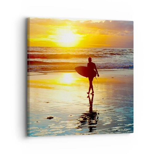 Schilderen op canvas - De terugkeer van de krijger - 30x30 cm