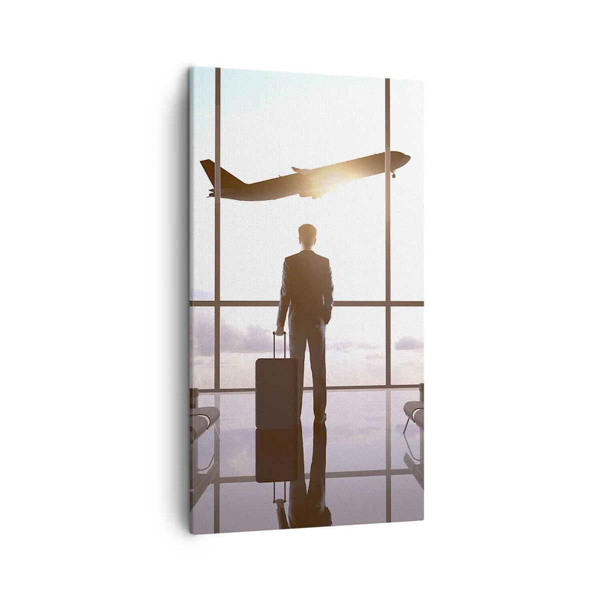 Schilderen op canvas - Je hebt tijd, doe het rustig aan - 45x80 cm