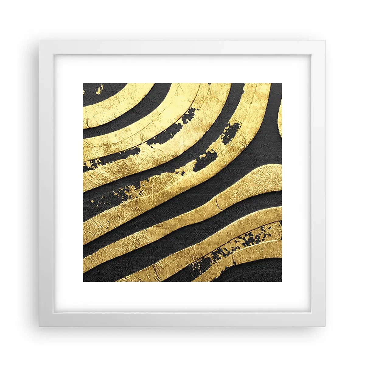 Poster in een witte lijst - Alles vloeit - 30x30 cm