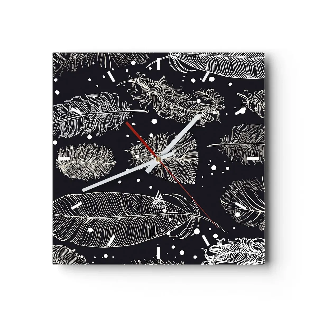 Wandklok - Klok - Gevederde kant - 30x30 cm