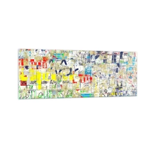 Schilderen op glas - Het is gewoon een lust voor het oog - 140x50 cm