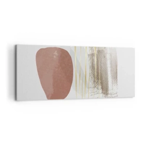 Schilderen op canvas - Abstracte zuilengalerij - 120x50 cm