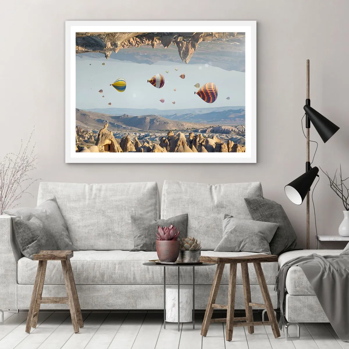 Poster in een witte lijst - Alles is hier mogelijk - 40x30 cm