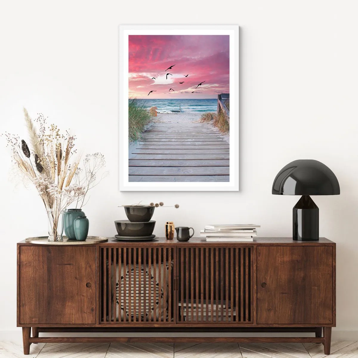Poster in een witte lijst - Baltische indruk - 40x50 cm