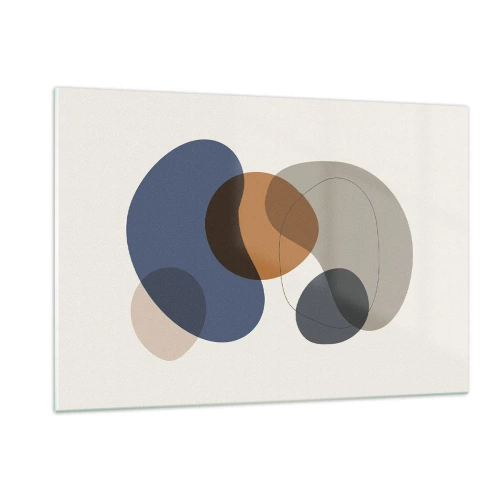 Schilderen op glas - Kleur druppels - 120x80 cm