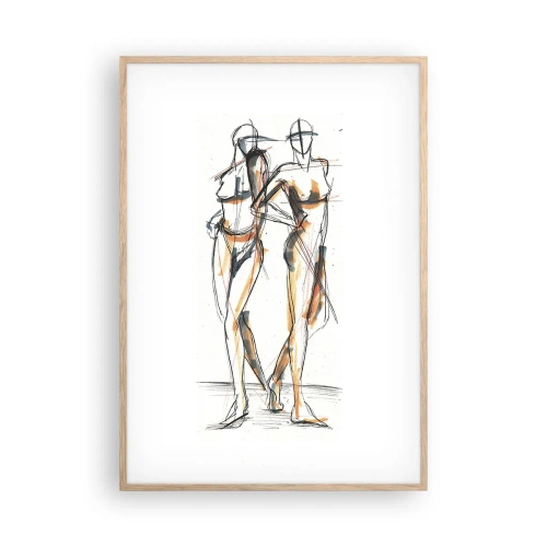 Een poster in een licht eiken lijst - Een studie van genade - 70x100 cm