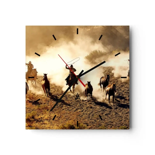 Wandklok - Klok - Echt wilde Westen - 30x30 cm