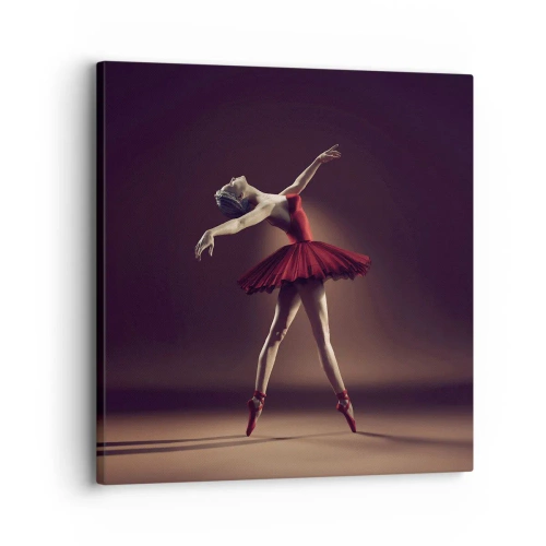 Schilderen op canvas - Een prima ballerina - 30x30 cm