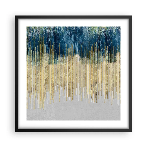 Poster in een zwarte lijst - Vergulde grens - 50x50 cm