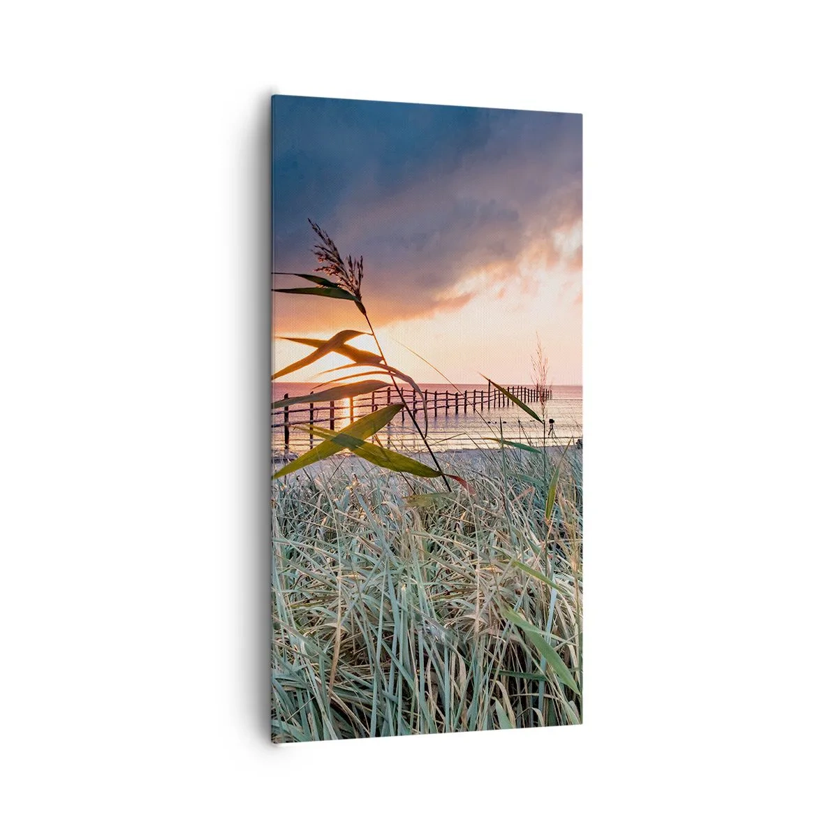 Schilderen op canvas - Het gaat niet met de wind mee - 65x120 cm