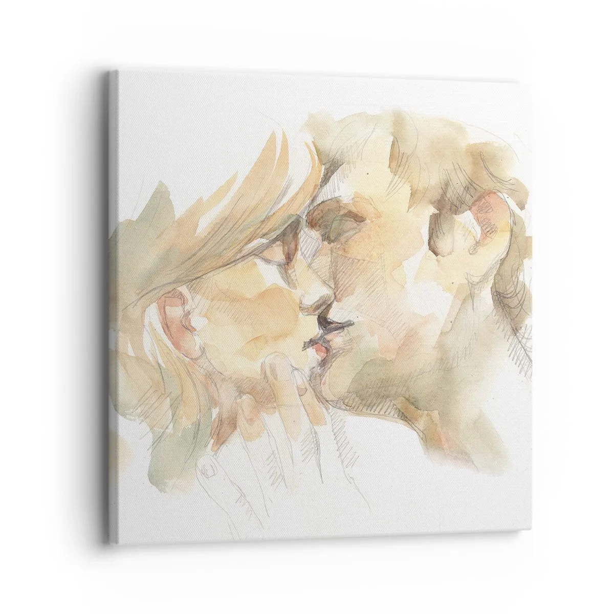 Schilderen op canvas - De helft gevonden? - 30x30 cm