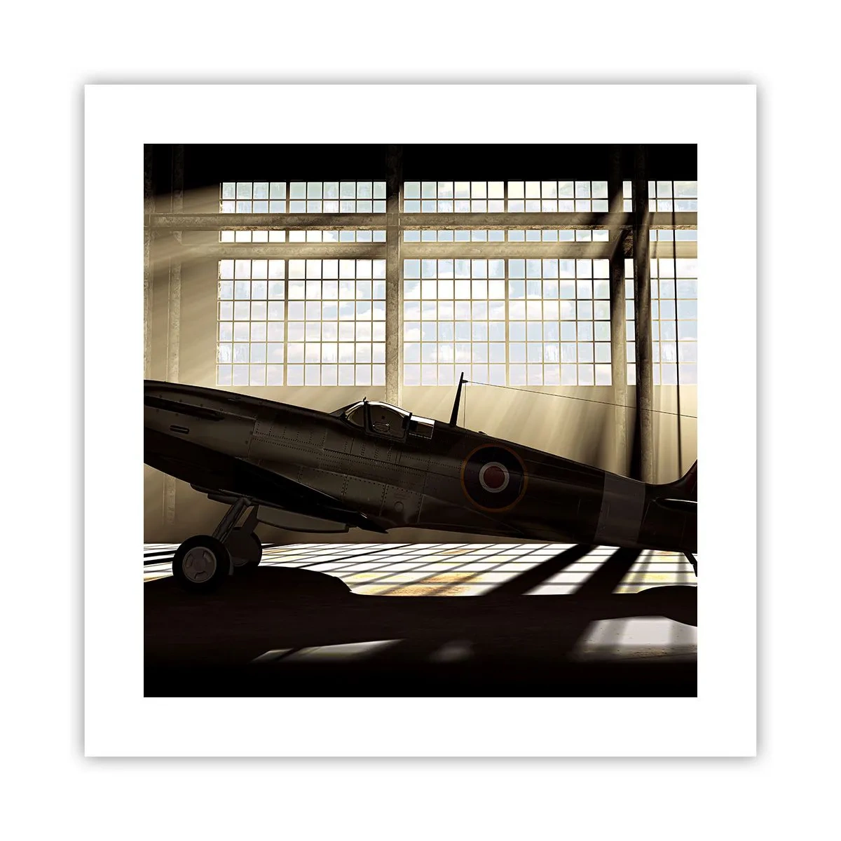 Poster - De rust van een krijger - 40x40 cm