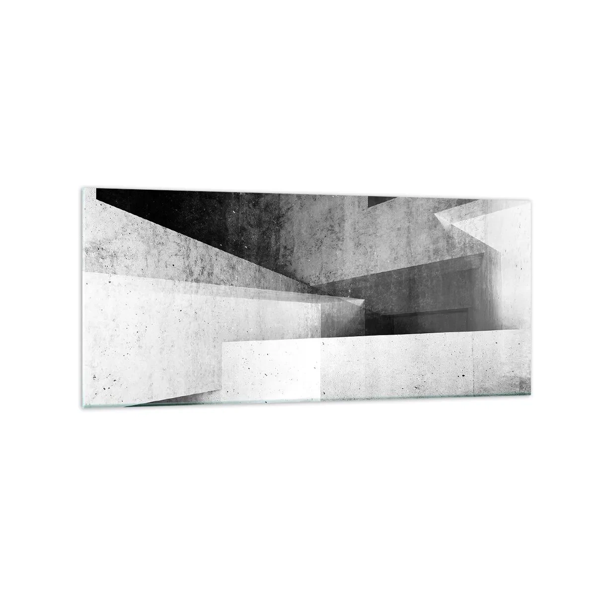Schilderen op glas - De structuur van de ruimte - 120x50 cm