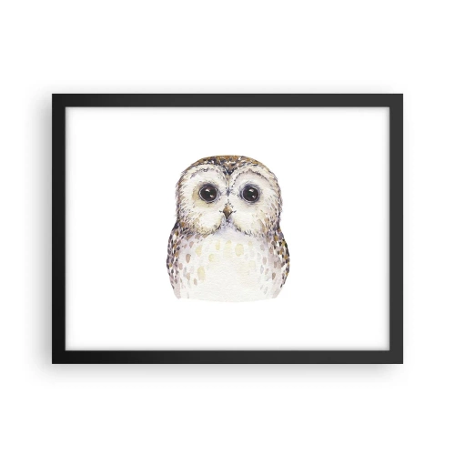 Poster in een zwarte lijst - Kijk in mijn ogen - 40x30 cm