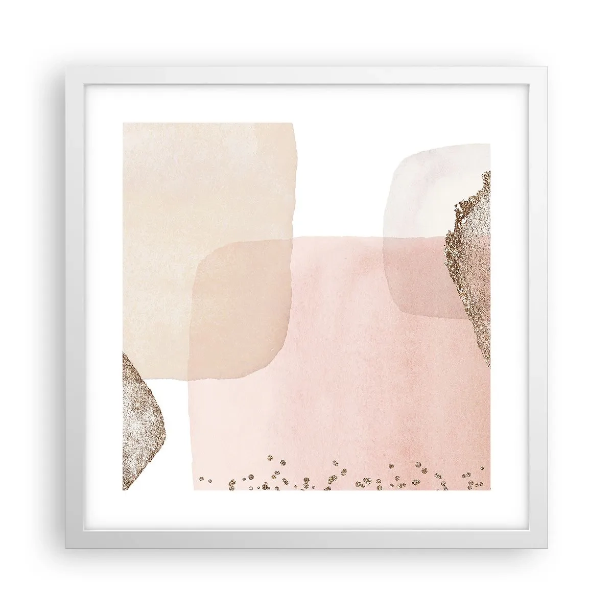 Poster in een witte lijst - Een blik door kleur - 40x40 cm