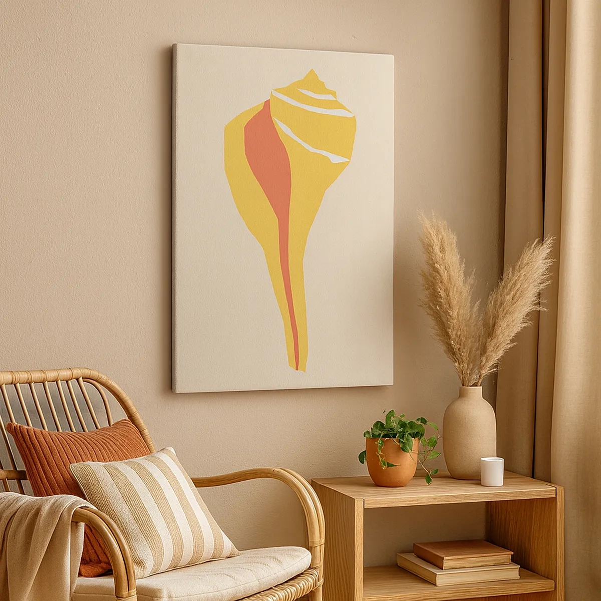 Schilderen op canvas - Organische abstractie – groei - 50x70 cm