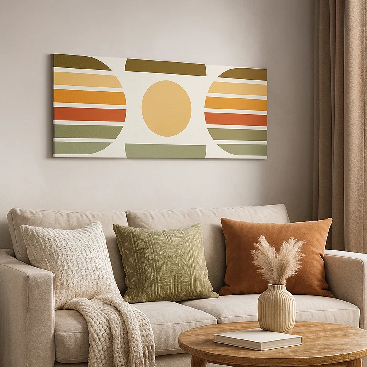 Schilderen op canvas - In aardetinten - 30x30 cm