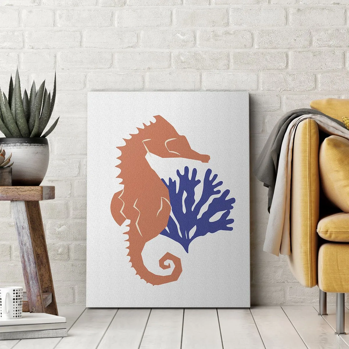 Schilderen op canvas - In een onderwaterweide - 45x80 cm