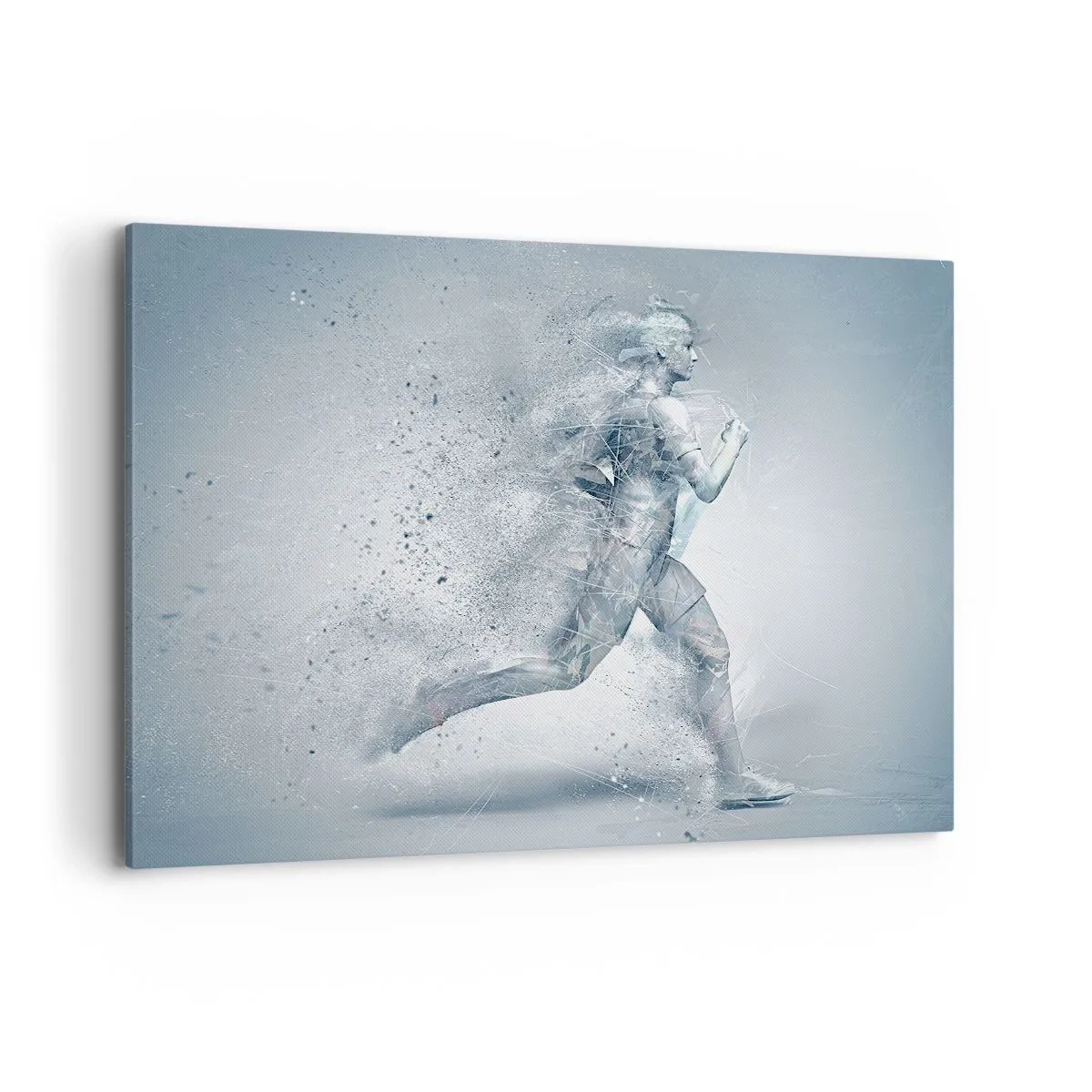 Schilderen op canvas - Kristalheldere energie - 120x80 cm