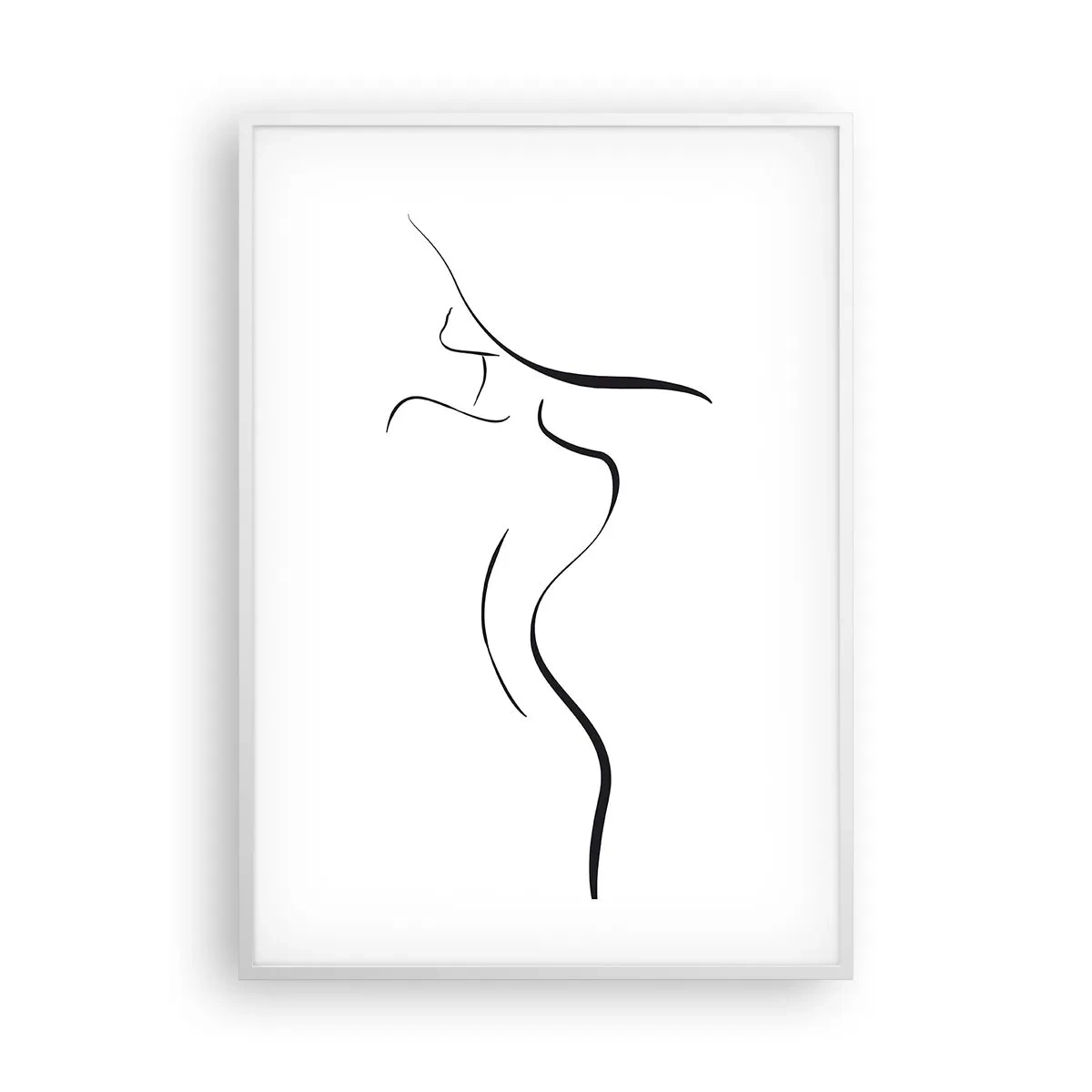Poster in een witte lijst - Ongrijpbaar als een golf - 70x100 cm