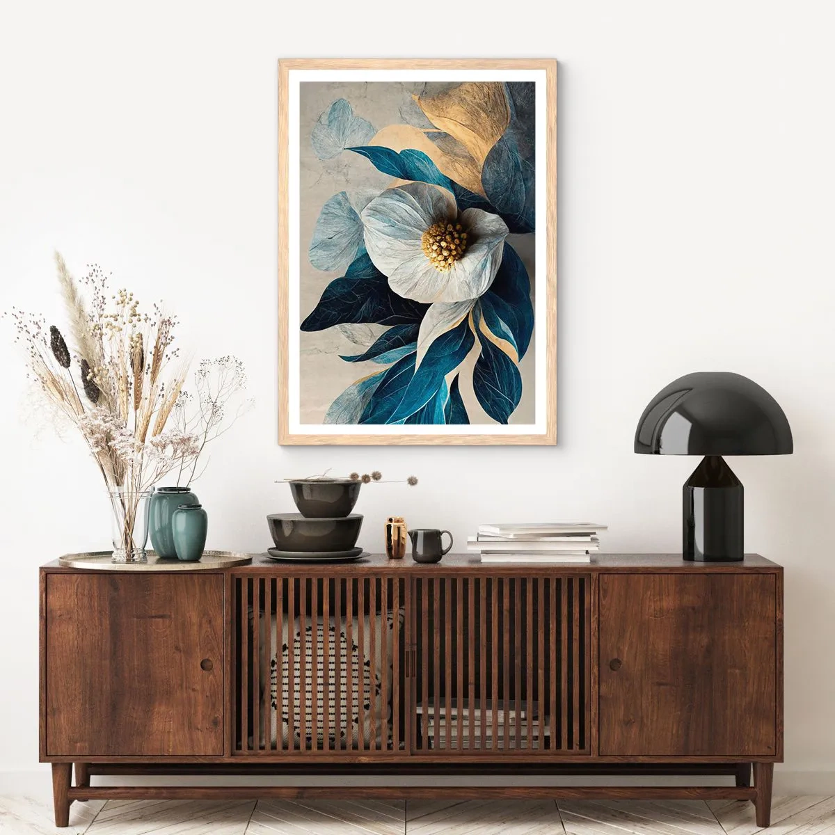 Een poster in een licht eiken lijst - Hij heeft een hart van goud - 61x91 cm